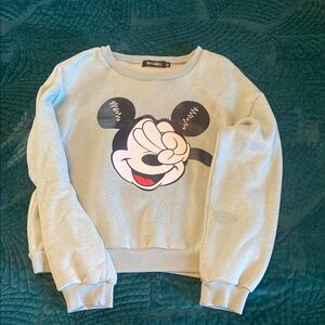 Disney Seafoam Green/Blue Mickey Mouse Crewneck